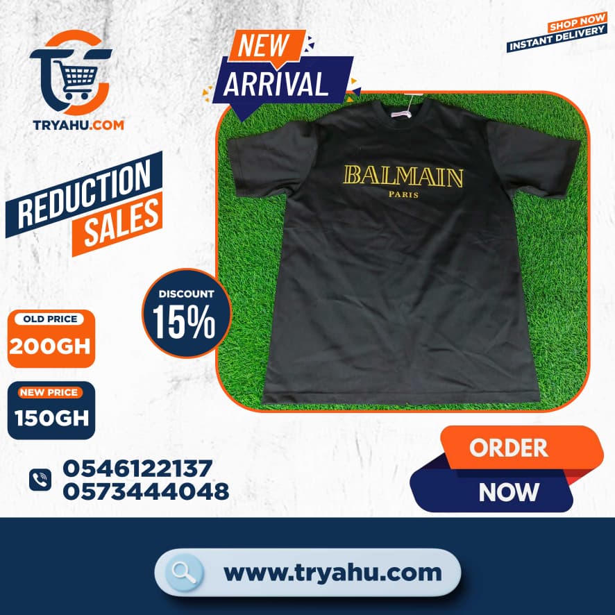 Heavy 100% Cotton T-Shirts for Men | Soft, Stylish & Durable | Tryahu Ghana